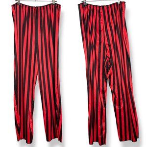 Spirit‎ Halloween Costume Pirate Pants Striped Black Red Size XL Adult Cosplay